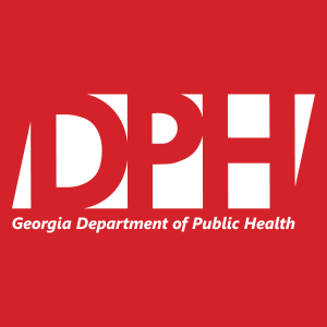 Logo with text: DPH, Georgia Department of Public Health