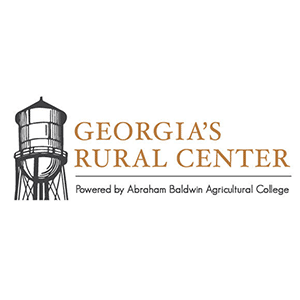 Logo with text: Georgia's Rural Center, Powered by Abraham Baldwin Agricultural College