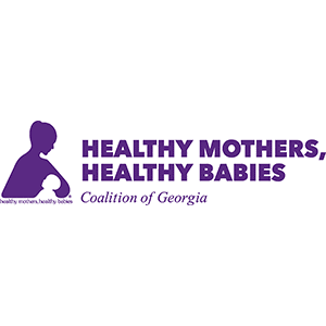Logo with text: Healthy Mothers, Healthy Babies, Coalition of Georgia