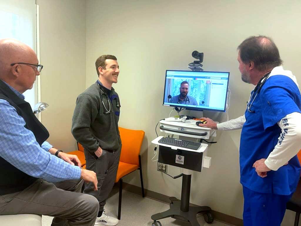 Mercer Medicine Harris County telehealth cart