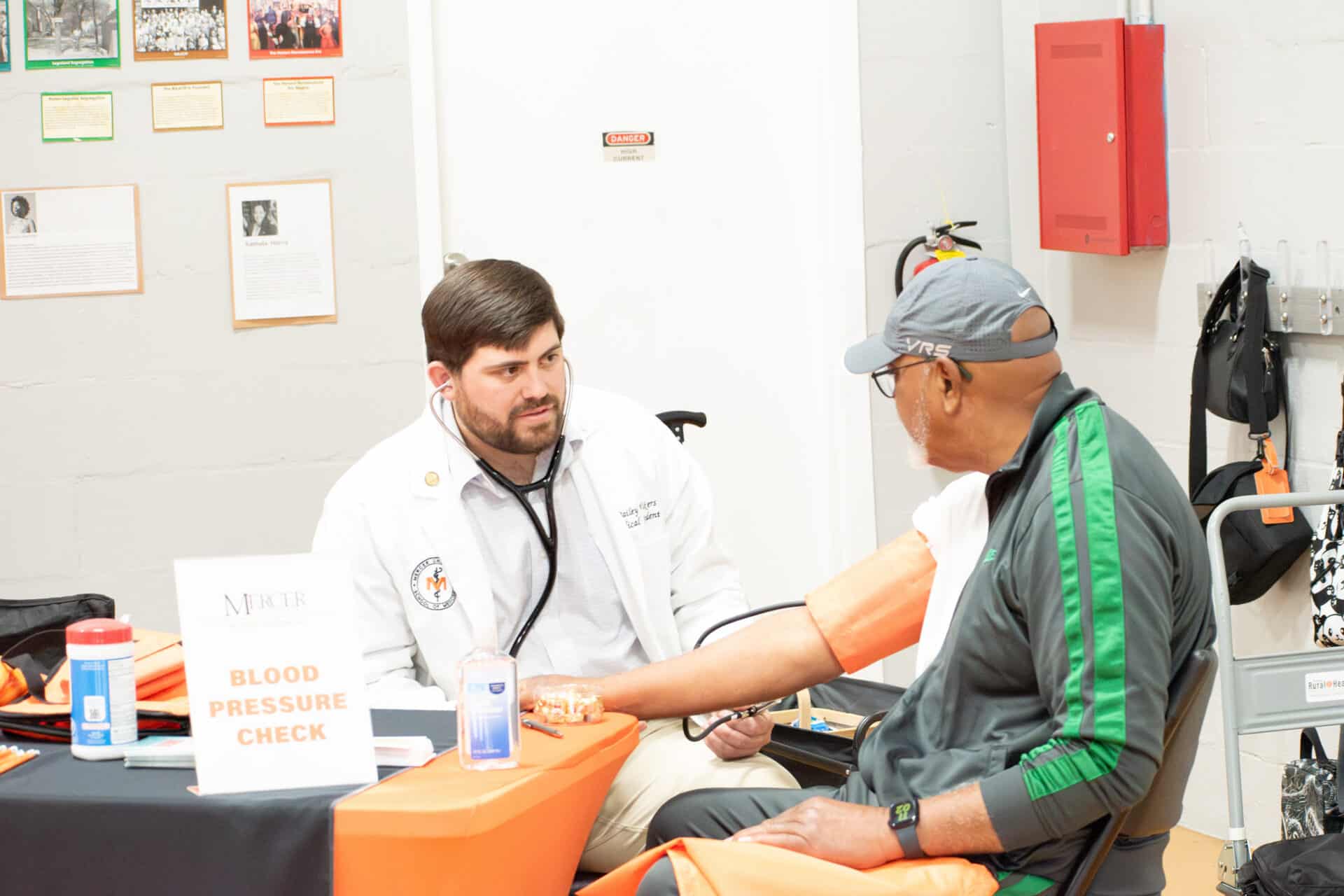 bp check at washington county health fair